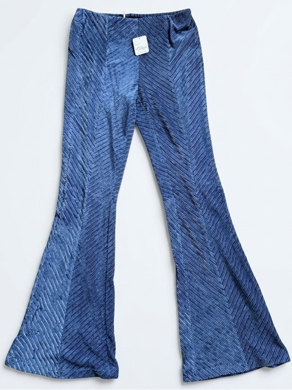 NWT Free People Slim Pull-On Velvet Flare Pants, Size Small